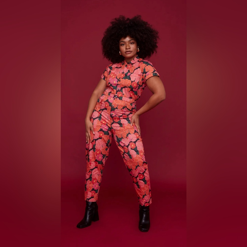 Mixed by Nasrin Ruby Jumpsuit